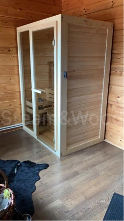 Двухместная финская сауна Comfort из кедра